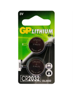 GP CR2032 3V Lithium 2-pack