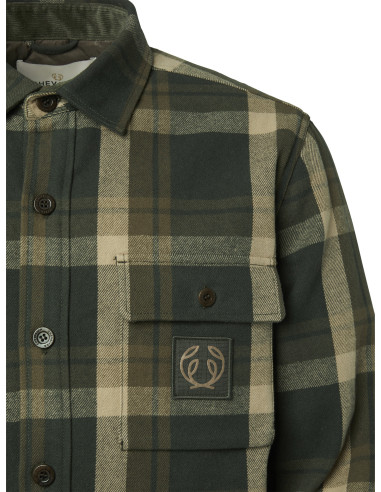 Chevalier Axe Overshirt Green Checked