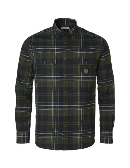 Chevalier Heron Flannel Shirt Men - October Green