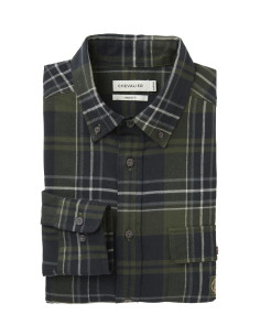 Chevalier Heron Flannel Shirt Men - October Green 2