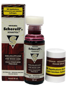 Scherells Shaftol Stockolja - Rödbrun