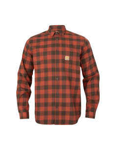 Härkila Scandinavian LS Shirt Autumn Orange Check