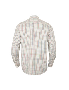 Härkila Haywood wool blend LS shirt Arabian spice check 2