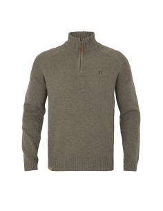 Härkila Vincent merino halfzip pullover Dark sand