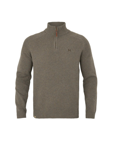 Härkila Vincent merino halfzip pullover Dark sand