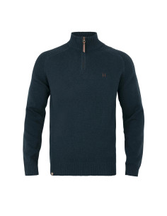 Härkila Vincent Merinoulltröja halfzip Dark Navy