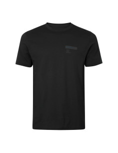 Härkila Logo brand SS T-shirt Athracite Sea Blue