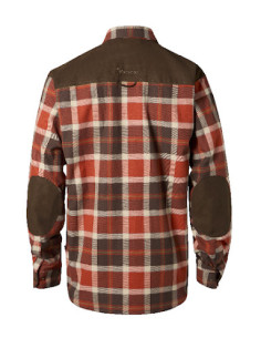 Pinewood Douglas Vindtät Skjorta Orange Clay Dark Brown 2