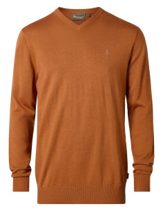 Pinewood Värnamo Merino Sweater M Orange Clay