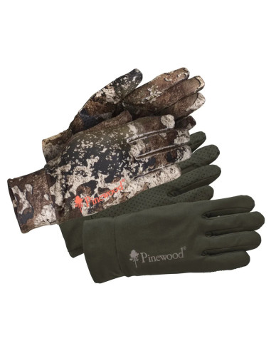 Pinewood Furudal Liner Glove 2 pack Strata Mossgreen