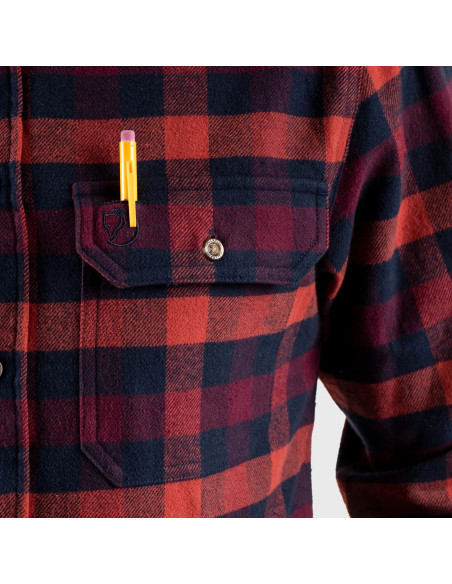 Fjällräven Skog Shirt M Dark Navy Red