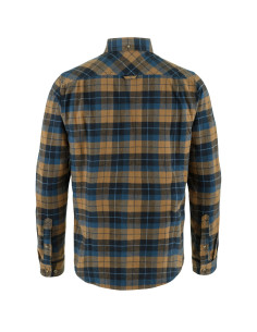 Fjällräven Singi Heavy Flannel Shirt M Dark Navy Buckwheat Brown 2