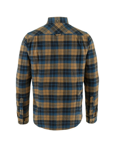 Fjällräven Singi Heavy Flannel Shirt M Dark Navy Buckwheat Brown