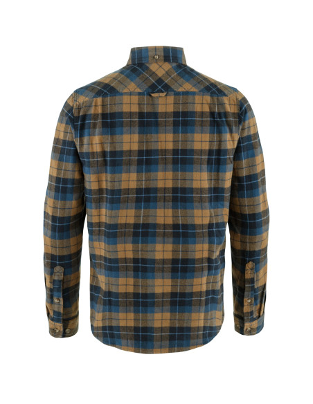 Fjällräven Singi Heavy Flannel Shirt M Dark Navy Buckwheat Brown