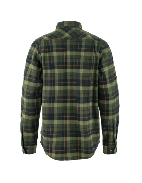 Fjällräven Singi Heavy Flannel Shirt M  Black Deep Forest