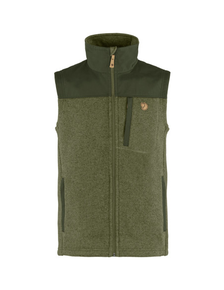 Fjällräven Buck Fleece Vest Laurel Green Deep Forest
