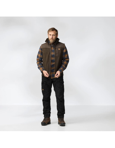 Fjällräven Buck Fleece Vest Laurel Green Deep Forest