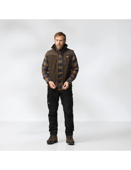 Fjällräven Buck Fleece Vest Laurel Green Deep Forest