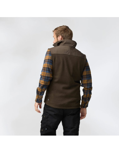 Fjällräven Buck Fleece Vest Laurel Green Deep Forest