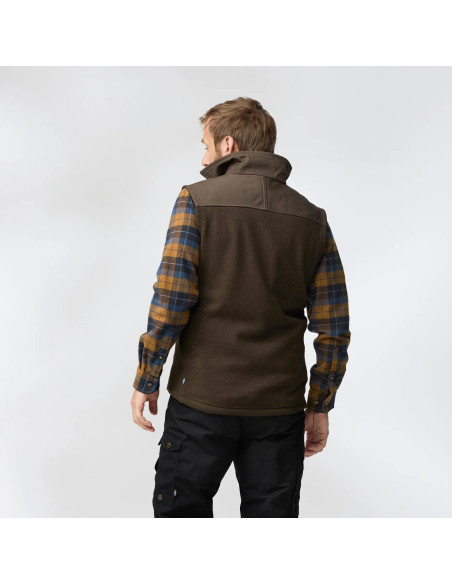 Fjällräven Buck Fleece Vest Laurel Green Deep Forest