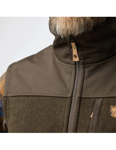 Fjällräven Buck Fleece Vest Laurel Green Deep Forest