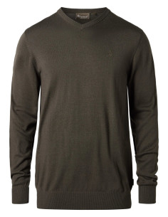 Pinewood Värnamo Merino Sweater M D Mossgreen