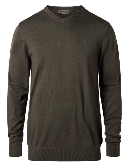 Pinewood Värnamo Merino Sweater M D Mossgreen