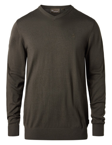 Pinewood Värnamo Merino Sweater M D Mossgreen