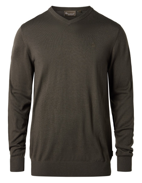 Pinewood Värnamo Merino Sweater M D Mossgreen