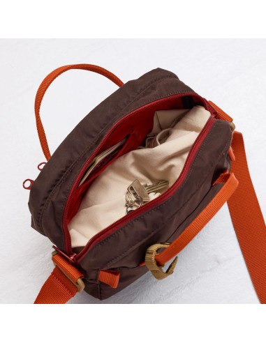 Fjällräven Kånken Koncept Crossbody Black Oak Rowan Red