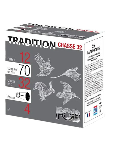 Nobel FOB Bly Chasse 12-70 32g US6 25-pack