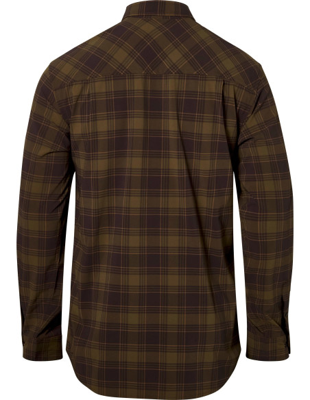 Pinewood Abisko Trekking InsectSafe LS Shirt M D Olive Sandstone