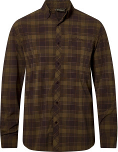 Pinewood Abisko Trekking InsectSafe LS Shirt M D Olive Sandstone