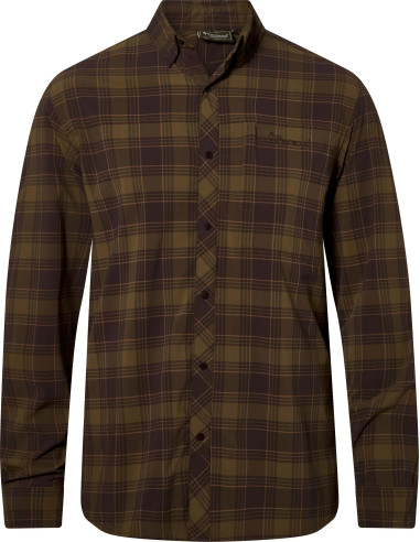 Pinewood Abisko Trekking InsectSafe LS Shirt M D Olive Sandstone