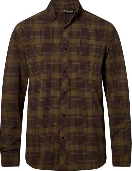 Pinewood Abisko Trekking InsectSafe LS Shirt M D Olive Sandstone