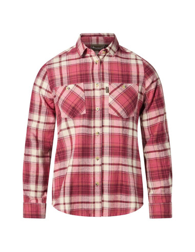 Pinewood Härjedalen Shirt W Cherry Pink Offwhite