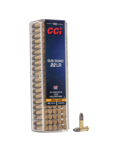 CCI Small Game Ammo 22LR Subsonic Lead HP 40gr 100-pack