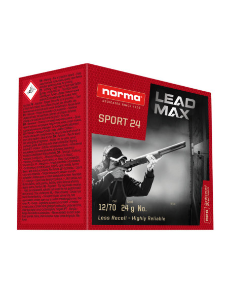 Norma Lead Max Sport 12/70 24g US7,5 25-pack