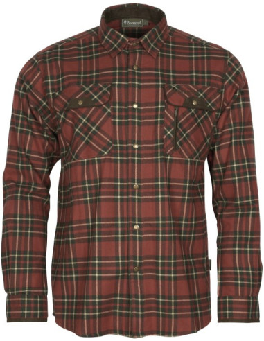 Pinewood Prestwick Exclusive Shirt - DTerracotta DGreen