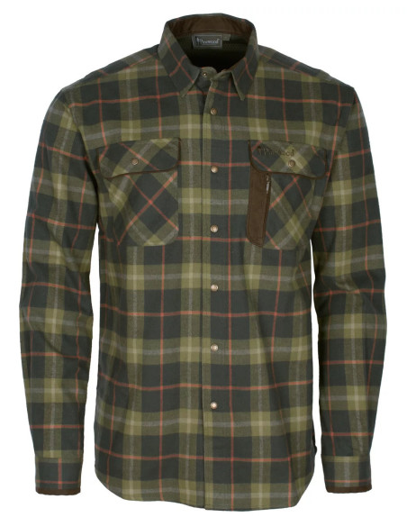 Pinewood Cornwall Shirt - HOlive Terracotta