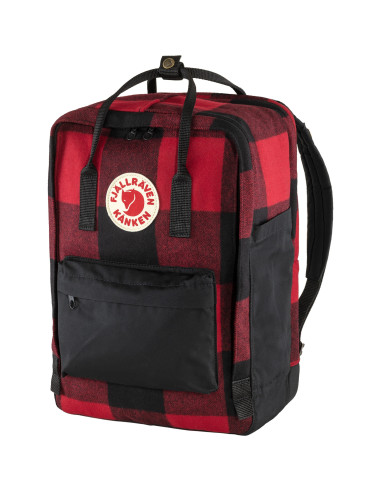 Fjällräven Kånken Re-Wool Laptop 15 - Red Black