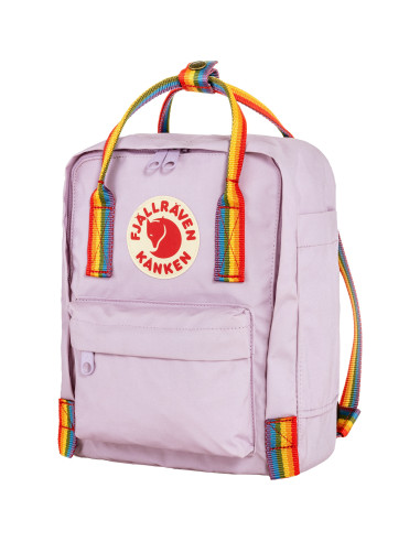 Fjällräven Kånken Mini - Pastel Lavendel Rainbow Pattern