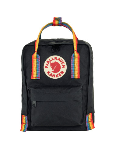 Fjällräven Kånken Mini - Black Rainbow Pattern