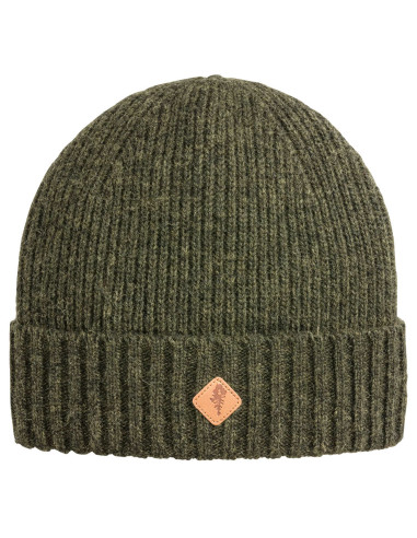 Pinewood Knitted Wool Hat - Mossgreen Melange