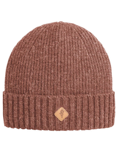 Pinewood Knitted Wool Hat - Rusty Pink Melange