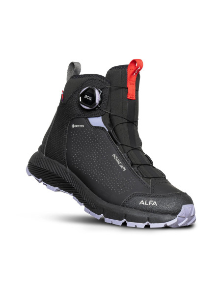 Alfa Bregne GTX W Vandringssko med Boa Dam Black