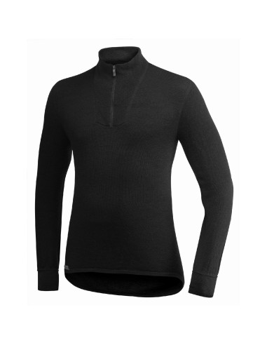 Woolpower Zip Turtleneck 200 - Black