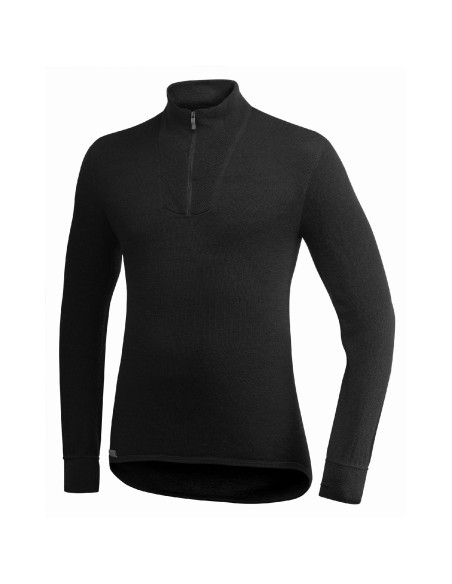 Woolpower Zip Turtleneck 200 - Black