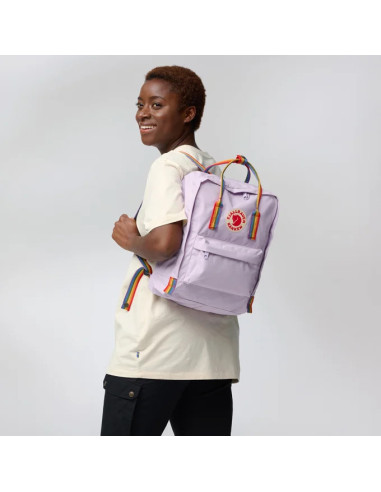 Fjällräven Kånken Rainbow - Black Rainbow Pattern