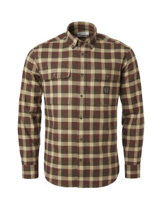 Chevalier Heron Flannel Shirt Men - Holly Green